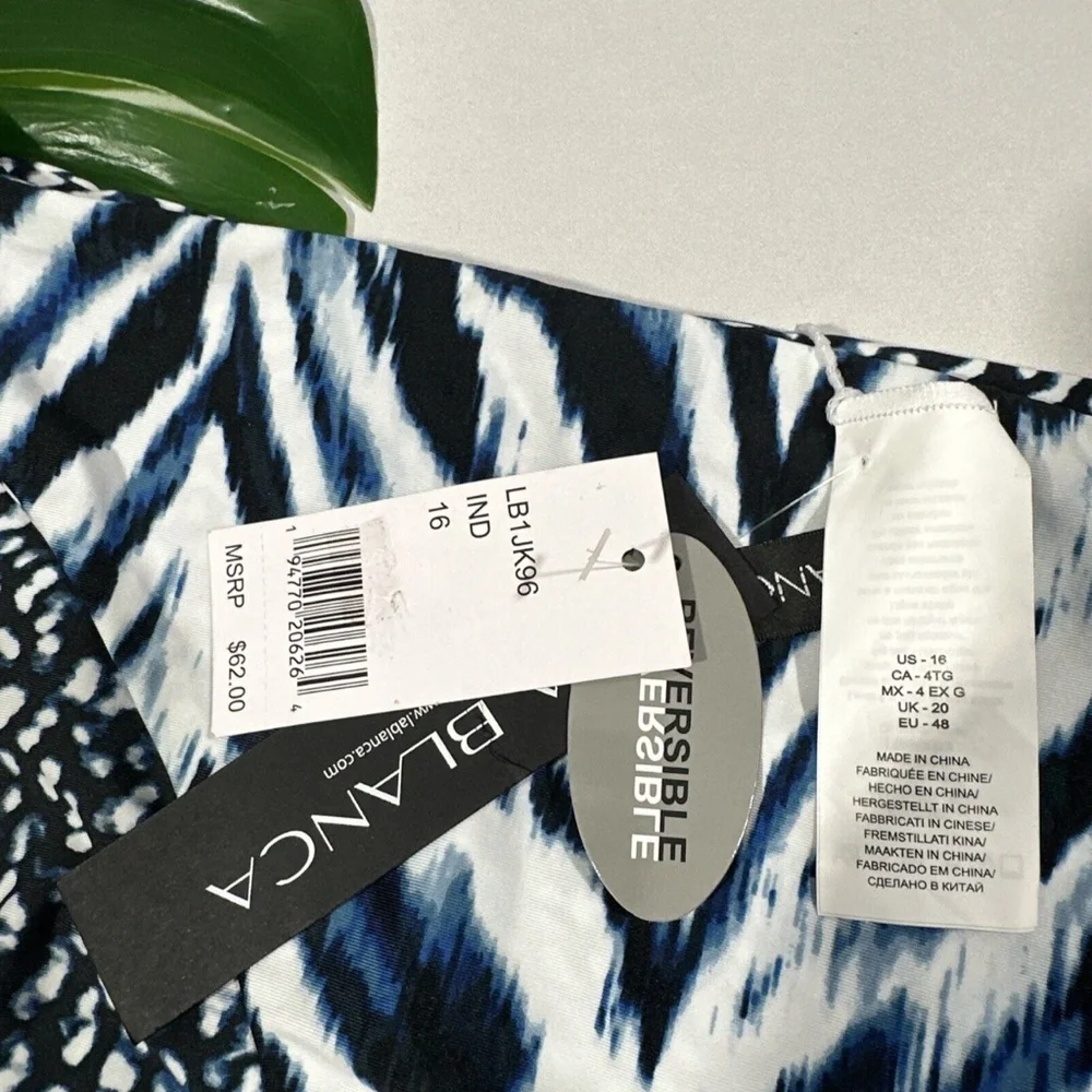 NWT $62 La Blanca [ 16 ] Animal Instinct Reversible Hipster‎ Bikini Bottoms